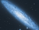 DSS-foto van het sterrenstelsel NGC253