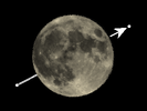 De Maan bedekt SAO 157584