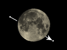 De Maan bedekt κ Piscium