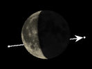 De Maan bedekt 24 Ophiuchi