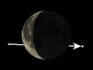 De Maan bedekt SAO 186135