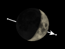 De Maan bedekt SAO 92763