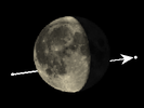 De Maan bedekt 43 Ophiuchi
