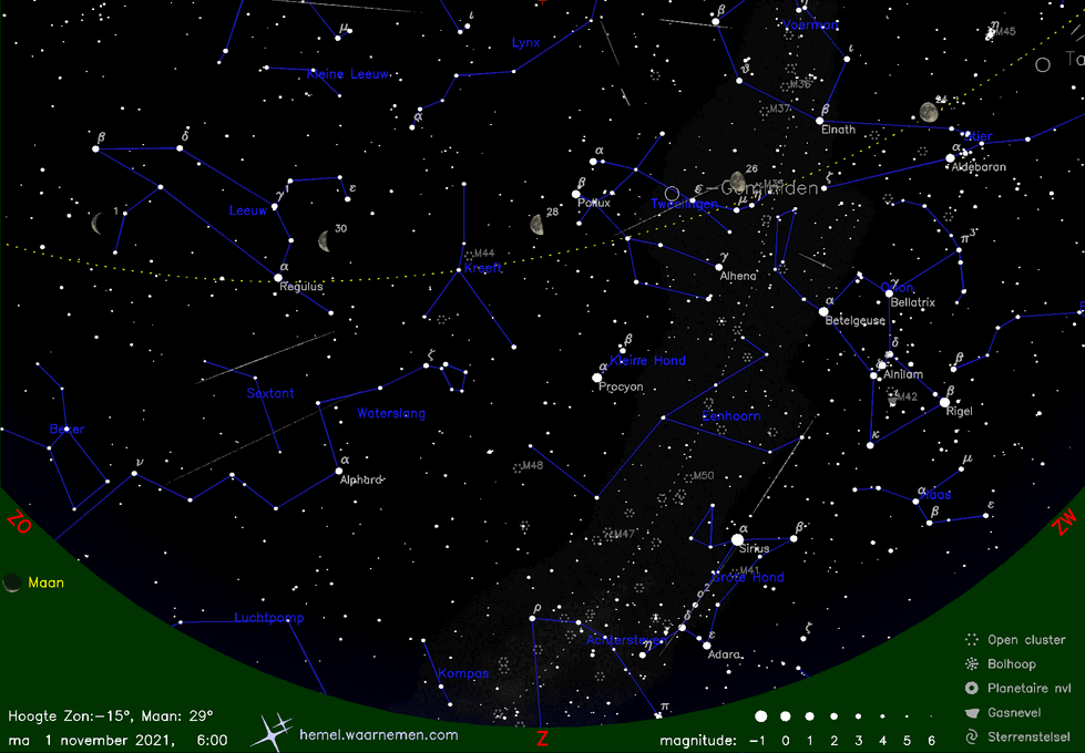 Maandelijkse hemelkaart - afbeelding niet gevonden, klik om te sluiten