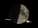 Pad van SAO 76215 t.o.v. De Maan