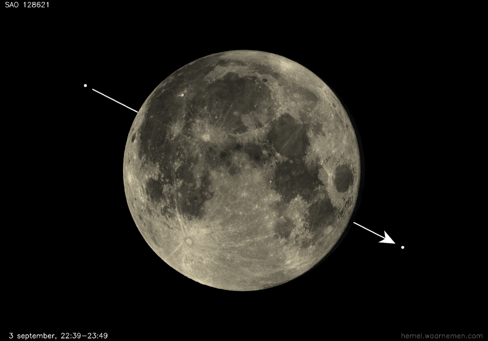 Pad van SAO 128621 t.o.v. De Maan