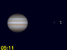 Ganymedes in conjunctie met Callisto