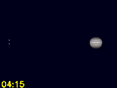 Ganymedes in conjunctie met Callisto