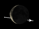 De Maan bedekt SAO 187216