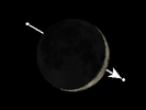 De Maan bedekt 16 Piscium