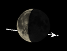 De Maan bedekt Kaus Borealis