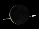 De Maan bedekt SAO 184892