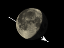 De Maan bedekt κ Piscium