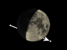 De Maan bedekt 19 Piscium