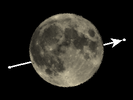 De Maan bedekt SAO 183646