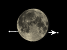 De Maan bedekt ω 1 Tauri