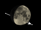 De Maan bedekt 51 Piscium