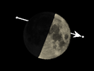 De Maan bedekt π Piscium