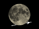 De Maan bedekt λ Librae