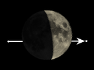 De Maan bedekt ψ Ophiuchi