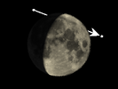 De Maan bedekt ν Aquarii