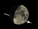 De Maan bedekt ε Piscium