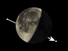 De Maan bedekt SAO 109471