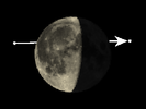 De Maan bedekt SAO 161540