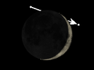 De Maan bedekt λ Capricorni