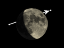 De Maan bedekt τ Leonis