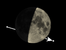 De Maan bedekt 5 Tauri