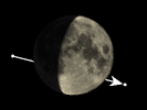 De Maan bedekt 71 Tauri