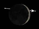 De Maan bedekt Aldebaran