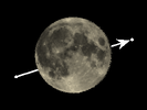 De Maan bedekt SAO 160052