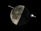 De Maan bedekt 33 Piscium