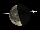 De Maan bedekt η Cancri