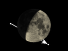 De Maan bedekt SAO 128621