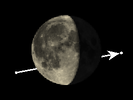 De Maan bedekt SAO 186163