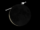 De Maan bedekt SAO 159683