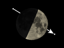 De Maan bedekt 30 Piscium