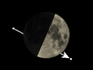 De Maan bedekt 33 Piscium