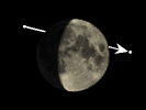 De Maan bedekt 99 Tauri
