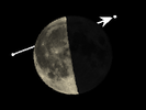 De Maan bedekt ρ Ophiuchi