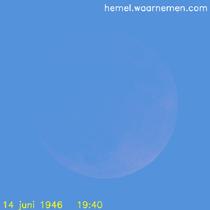 De Maan tijdens het maximum van de eclips