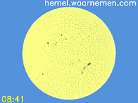 Animatie van de eclips